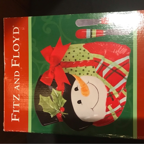 Fitz and Floyd hostess set with spreaders - Picture 2 of 4